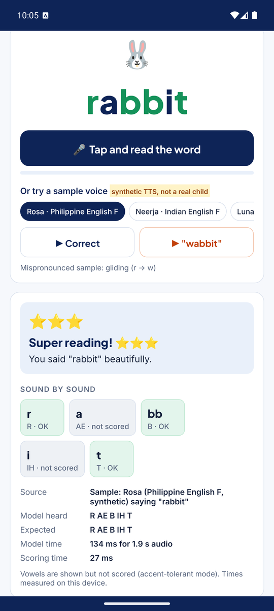 Correct reading with three stars
